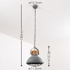 ONSALA Pendant Light grey, stone appearance, 1-light source