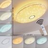 CIRQUE Ceiling light LED chrome, 1-light source, Remote control, Colour changer