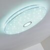 CIRQUE Ceiling light LED chrome, 1-light source, Remote control, Colour changer