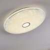 CIRQUE Ceiling light LED chrome, 1-light source, Remote control, Colour changer