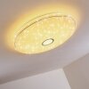 CIRQUE Ceiling light LED chrome, 1-light source, Remote control, Colour changer