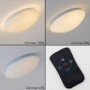 Quebec ceiling light LED white, 1-light source, Remote control, Colour changer