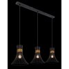 Pendant Light Globo PURRA black, 3-light sources