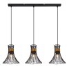 Pendant Light Globo PURRA black, 3-light sources