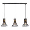 Pendant Light Globo PURRA black, 3-light sources