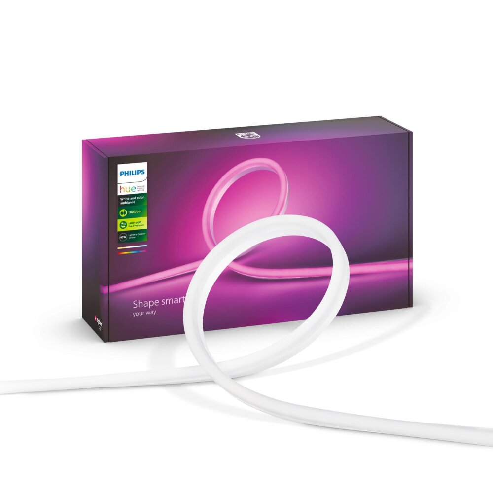Philips HUE AMBIANCE WHITE & COLOR Outdoor Lightstrip LED white, 1-light  source