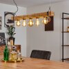 MONTGOMERY Pendant Light Light wood, black, 5-light sources