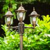Ribadeo Lamp Post black-gold, 3-light sources