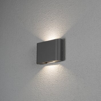 Konstsmide CHIERI Outdoor Wall Light LED black, 2-light sources