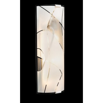 Globo wall light white, 2-light sources