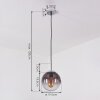 DEGEVOS Pendant Light chrome, 1-light source