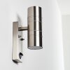 FROSLEV Wall Light LED chrome, 2-light sources, Motion sensor