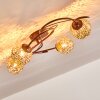 VIRGA Ceiling light rust-coloured, 4-light sources