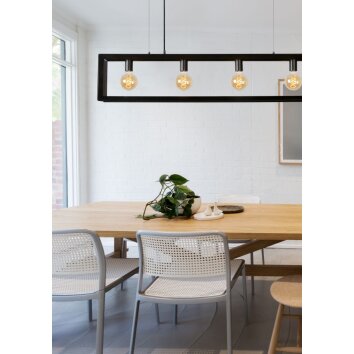 Lucide THOR Pendant Light grey, 4-light sources