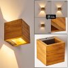 Adak Wall Light LED Dark wood, 1-light source