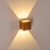 Adak Wall Light LED Dark wood, 1-light source