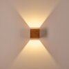 Adak Wall Light LED Dark wood, 1-light source