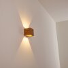 Adak Wall Light LED Dark wood, 1-light source