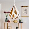 CORRALEJA Pendant Light gold, white, 1-light source