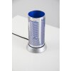 Reality table lamp blue, chrome, 1-light source