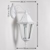 Hongkong outdoor wall light white, 1-light source
