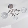 Donot Ceiling Light LED matt nickel, 3-light sources