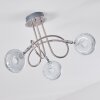 Donot Ceiling Light LED matt nickel, 3-light sources