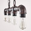 KAJEN Pendant Light rust-coloured, 4-light sources