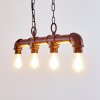 KAJEN Pendant Light rust-coloured, 4-light sources