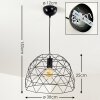 Hajom Pendant Light black, 1-light source