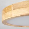 Bagaha Ceiling Light LED Light wood, 1-light source, Remote control