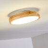 Bagaha Ceiling Light LED Light wood, 1-light source, Remote control