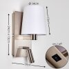 Kublis Wall Light LED matt nickel, 2-light sources