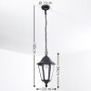 GILZE hanging lamp black, 1-light source