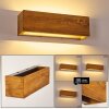 Adak Wall Light LED Dark wood, 1-light source
