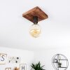 AMNICON Ceiling Light Dark wood, black, 1-light source