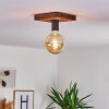 AMNICON Ceiling Light Dark wood, black, 1-light source