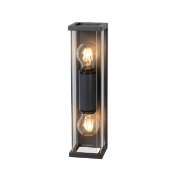 Lucide CLAIRE MINI Outdoor Wall Light black, 2-light sources