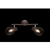 Globo Akin ceiling spotlight brown, 2-light sources