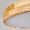 Bagaha Ceiling Light LED Light wood, 1-light source, Remote control