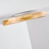Bagaha Ceiling Light LED Light wood, 1-light source, Remote control