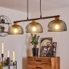 Besancon Pendant Light brown, black, 3-light sources