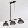Besancon Pendant Light brown, black, 3-light sources