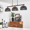 Besancon Pendant Light brown, black, 3-light sources