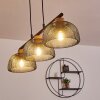 Besancon Pendant Light brown, black, 3-light sources