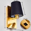 Kublis Wall Light gold, 2-light sources