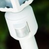 Bristol outdoor floor lamp white, 1-light source, Motion sensor