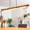 WINTERTHUR Pendant Light LED Light wood, black, 1-light source