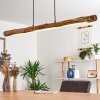 WINTERTHUR Pendant Light LED Light wood, black, 1-light source