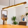 WINTERTHUR Pendant Light LED Light wood, black, 1-light source
